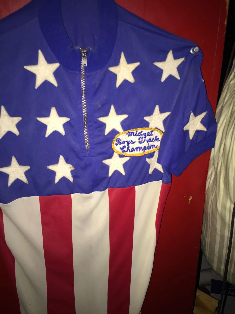 Jeff Bradley&rsquo;s Midget National&rsquo;s jersey. Funny how they called young people midgets back in the 70&rsquo;s. 