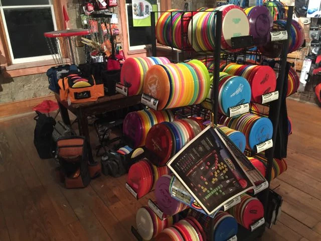 A frisbee golf section.