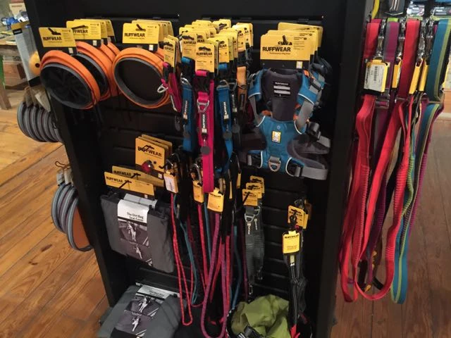 And dog section. Gotta love a business with an entire selection of outdoor stuff for your dog.