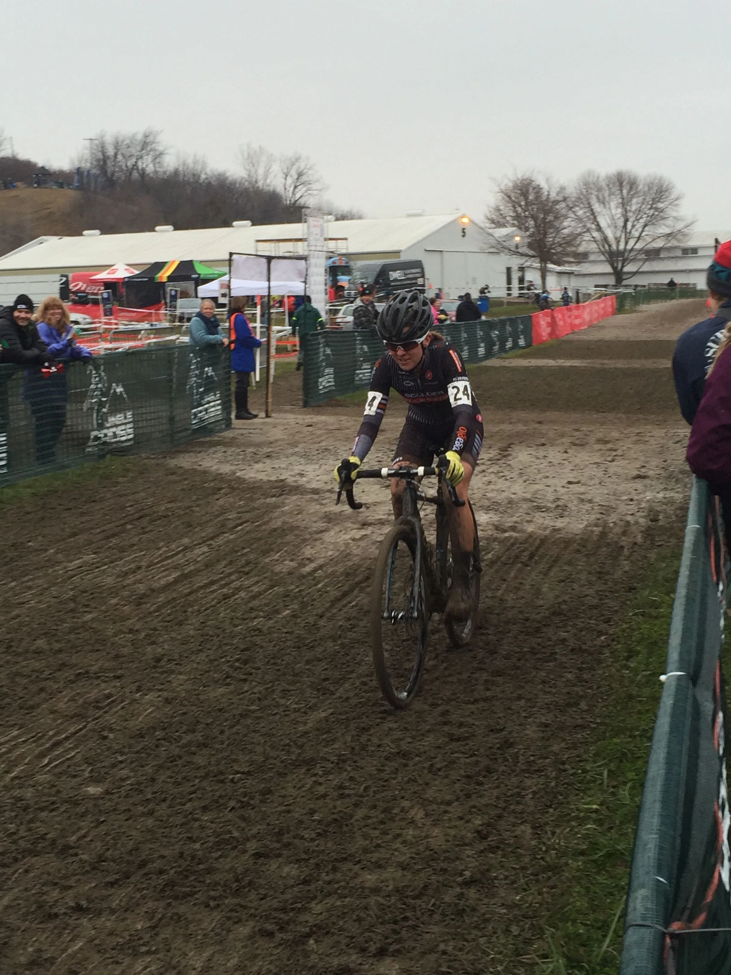 Local favorite Amanda Miller rolling in yesterday.