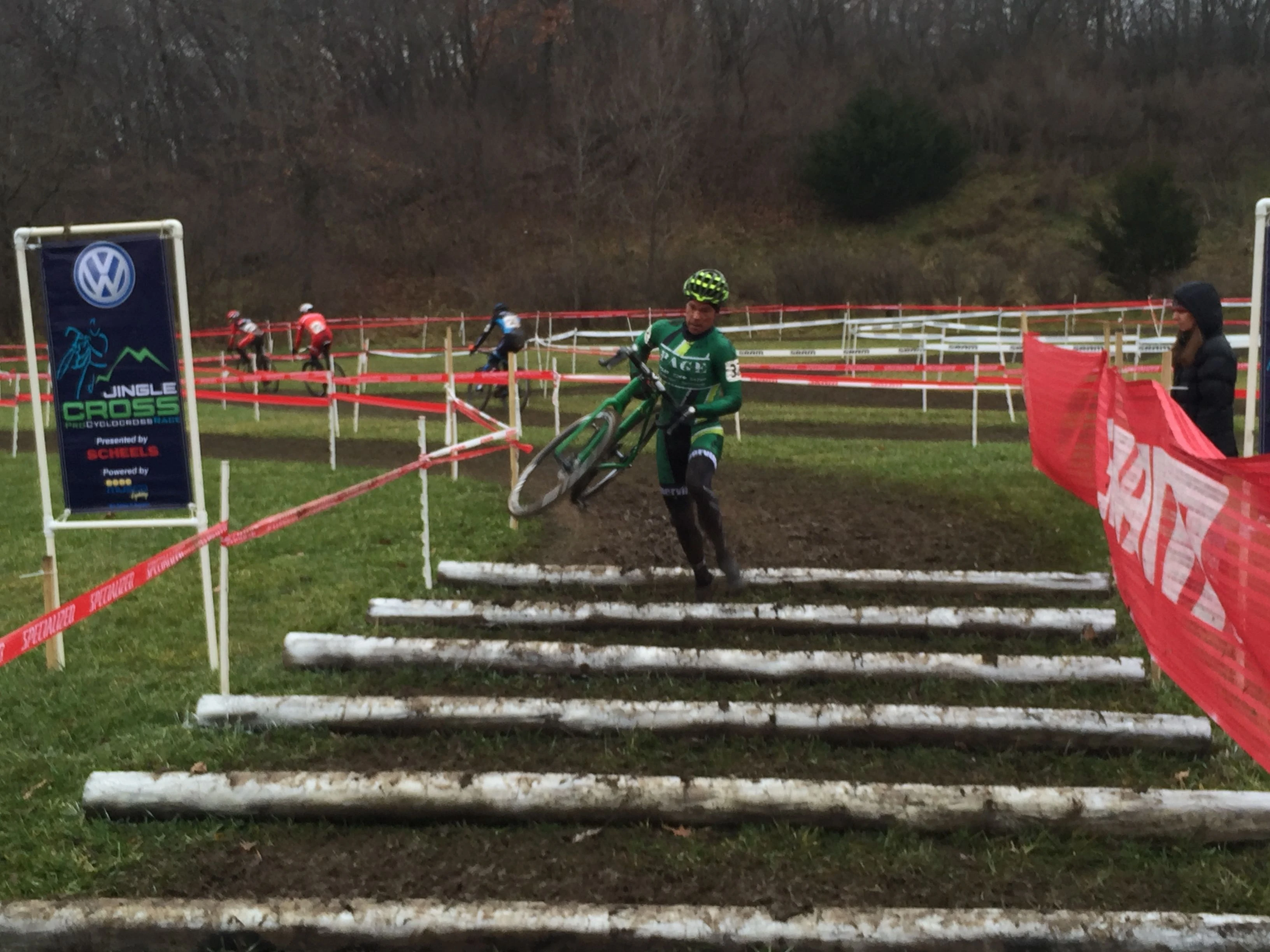 Jonathan Page had a good weekend, winning on Friday, then finishing on the podium yesterday.