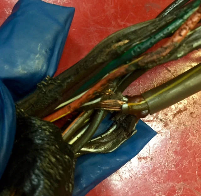 The wires of the injector harness were toast. This should be a recall situation.