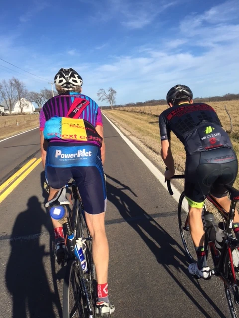 Kris and Joseph out riding yesterday.