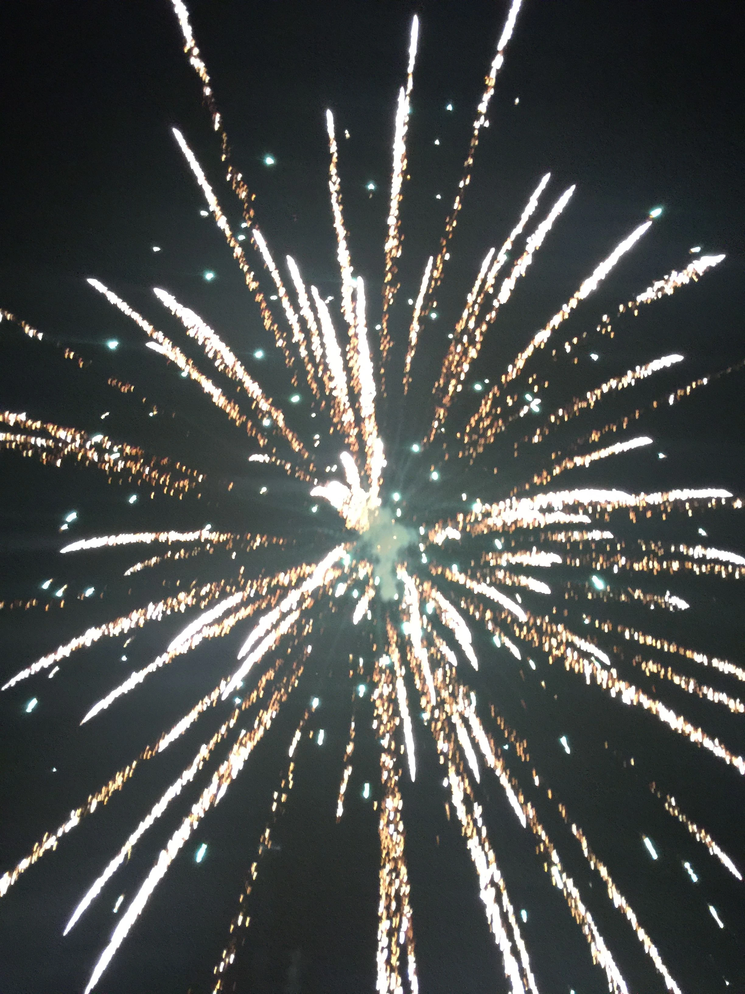 He had some big fireworks. 