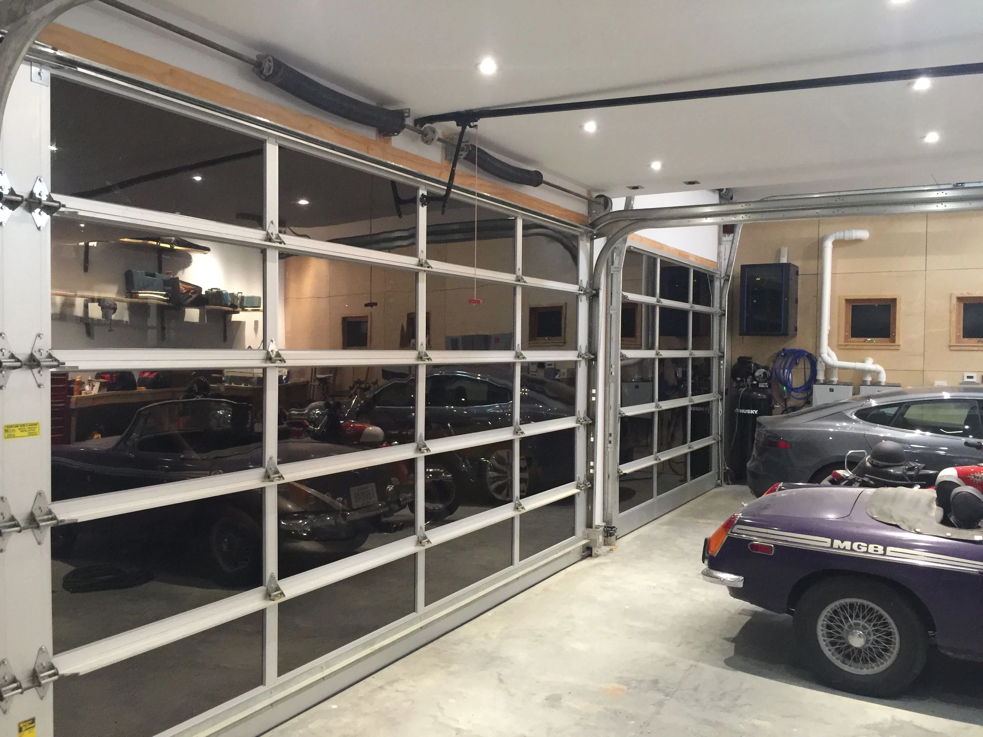 His garage is nicer than most houses.