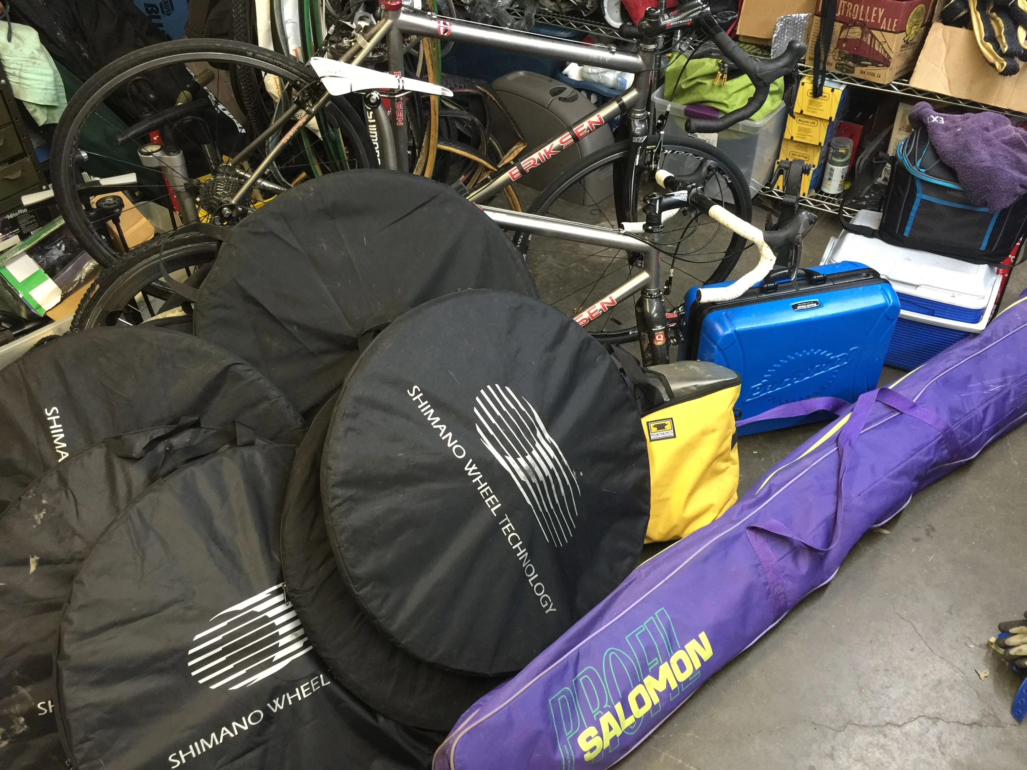 Lots of equipment to take. This isn&rsquo;t even the bags. 