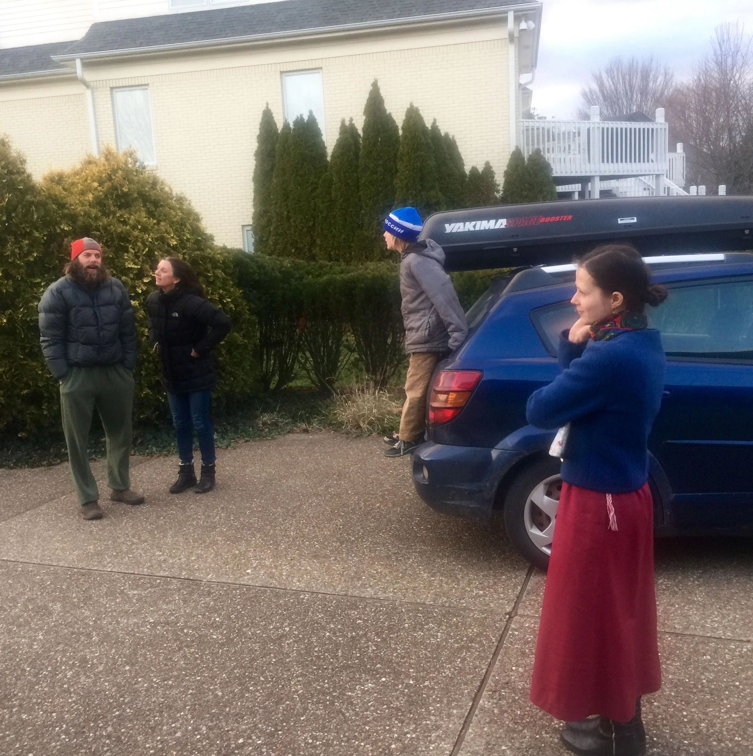 George and Yuliya Welk, plus family (from Cable) were at Stacie&rsquo;s when we pulled up yesterday. They are heading to Florida for a couple weeks.