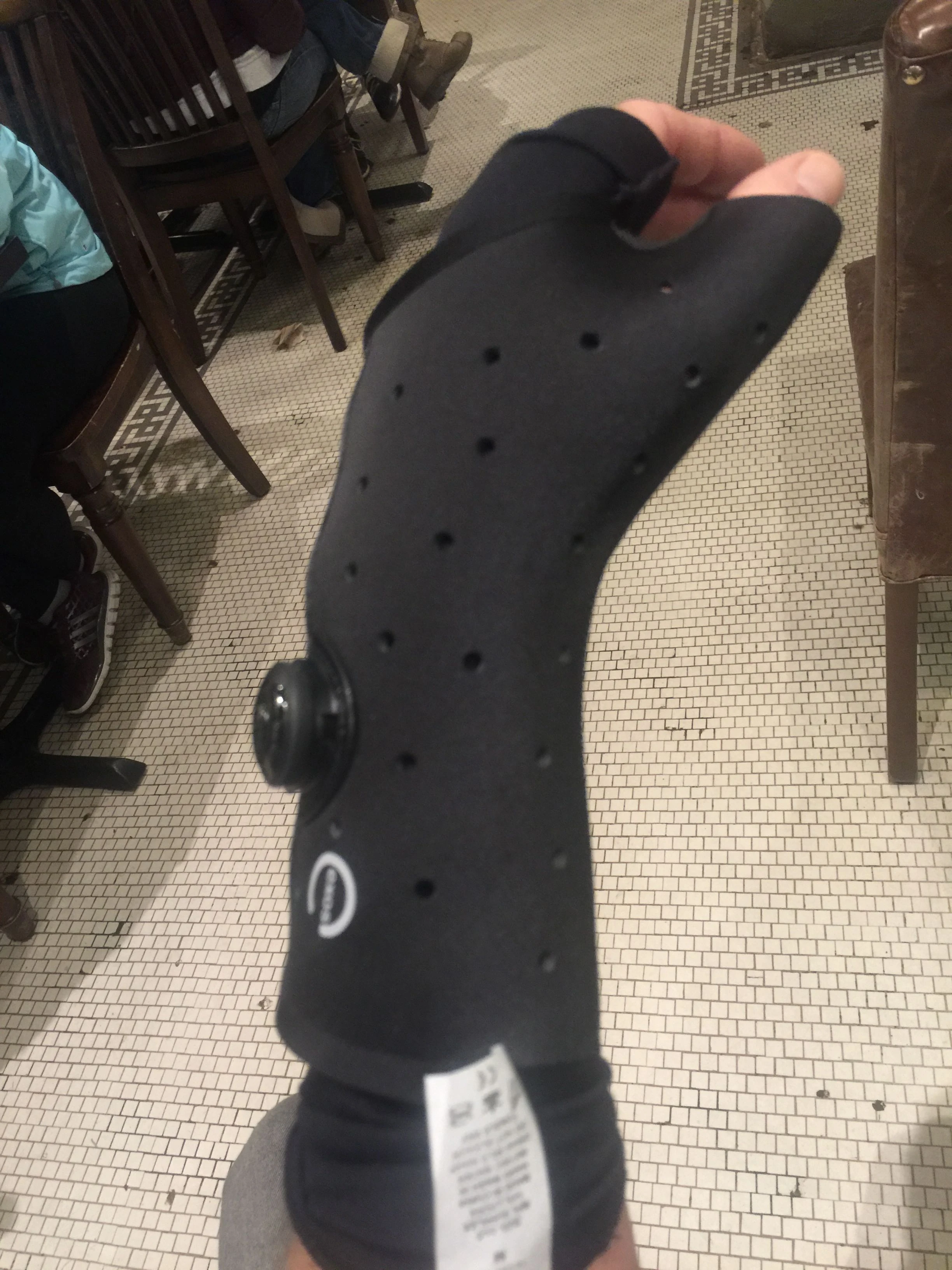 Here is my cast. At least it is removable. 