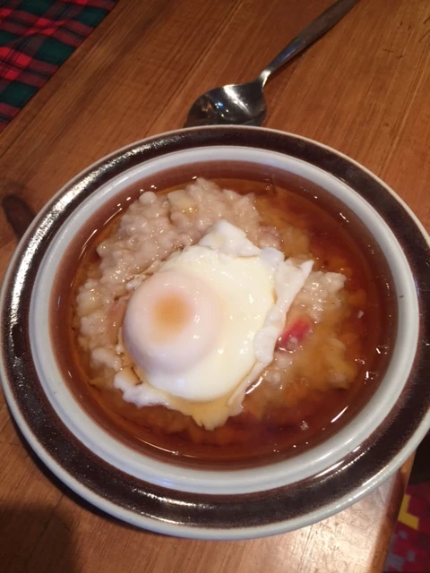 Breakfast the past couple days. Pat and Gwen turned me onto this. They are in Australia, training in the warmth. 