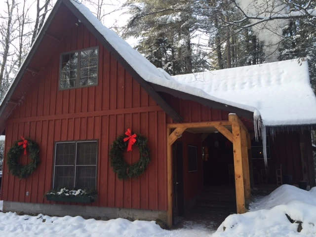 Dennis house looks beautiful with the snow.