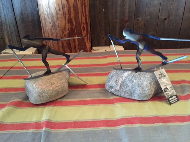 The trophies for the race yesterday.