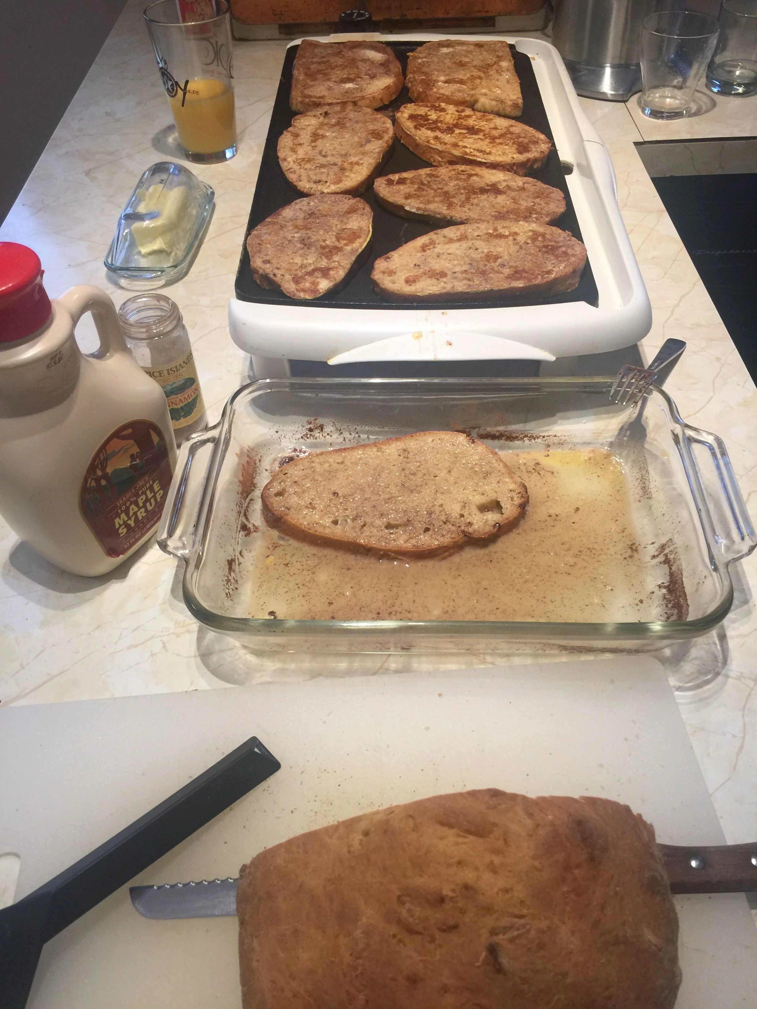 French toast this morning.