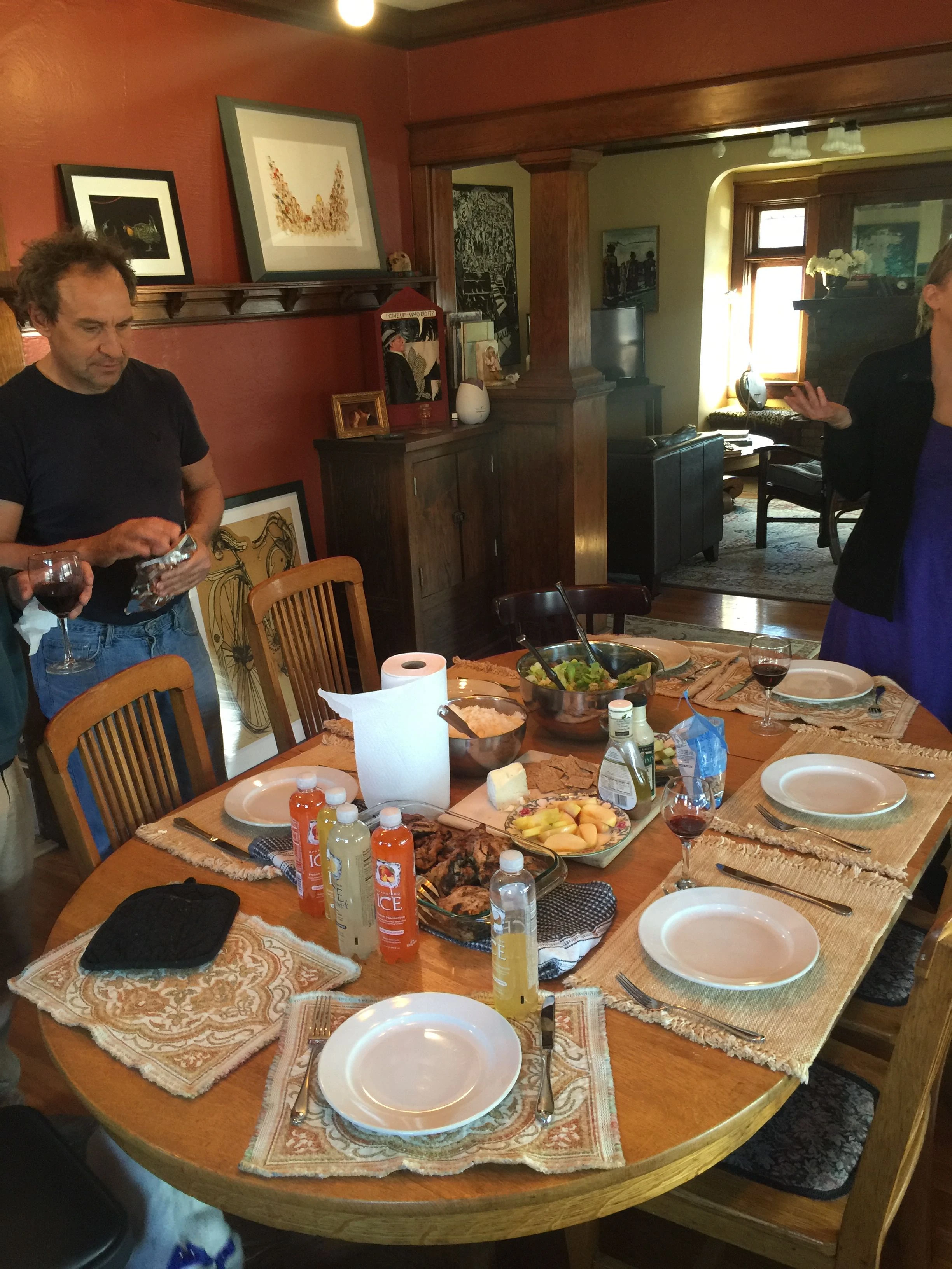 Dinner at Ethan&rsquo;s. 