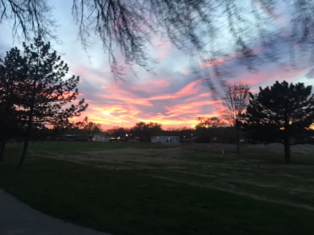 One thing about the burning is that the sunsets are stellar.