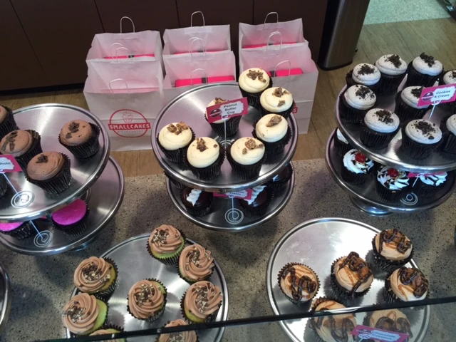 Dennis and I got cupcakes yesterday before the dog walk.