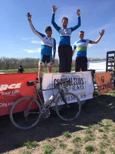 The podium. On a flatbed trailer, so appropriate.