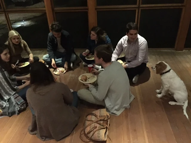 And Tucker begging from the porch sitters.