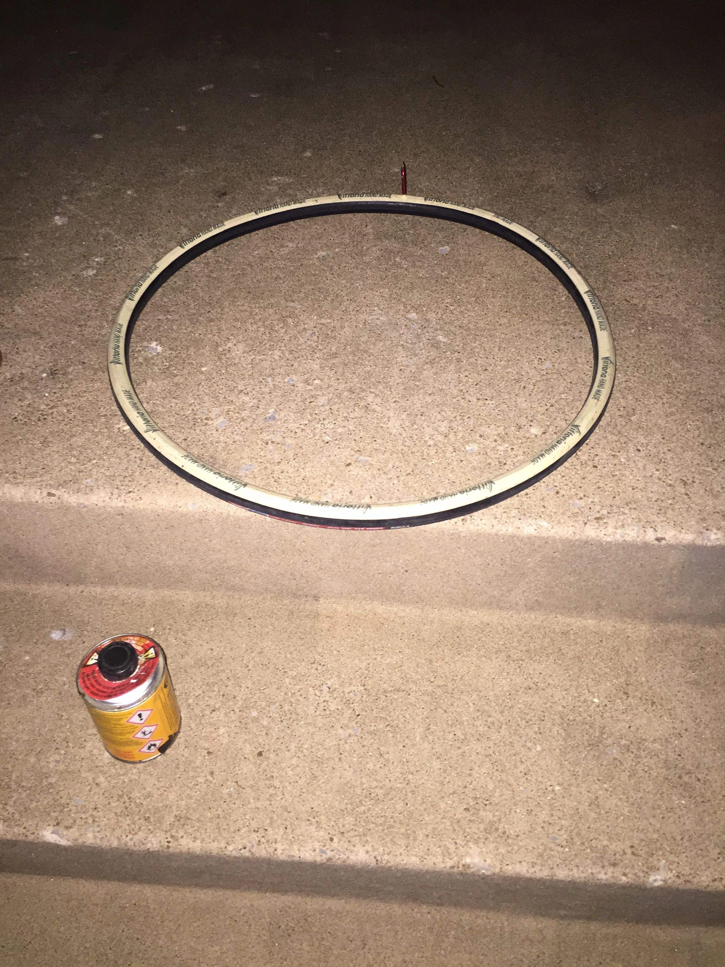 Kind of tired of gluing tires in the dark.