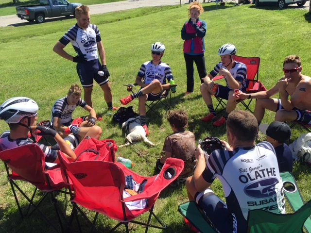 Tucker was a traitor after the race. He was hanging with the Olathe Subaru guys.