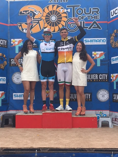 The is a photo of Alex Hoehn from the Tour of Gila last week. Alex finished 2nd overall in the 1/2, which was incredible. He is going super good this season. He just turned 18 in December. 