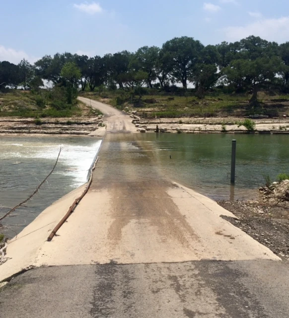 A low water bridge off of Flite Road, connecting to Fulton, outside of Wimberley, I had to ride over a couple days ago.