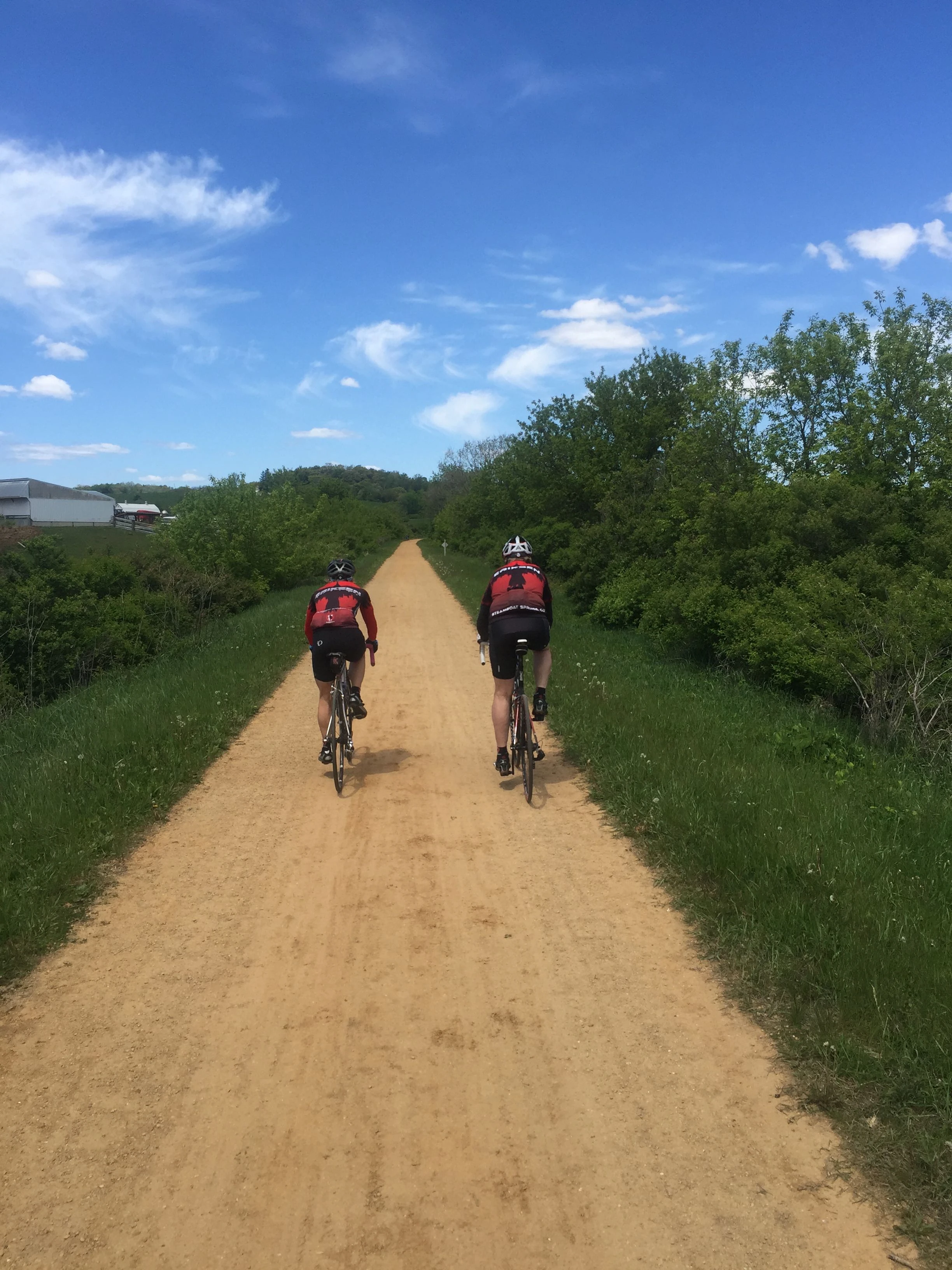 Dennis and Katie on the rail trail.