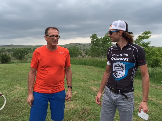 Doug Chambers and Kalan after the race.