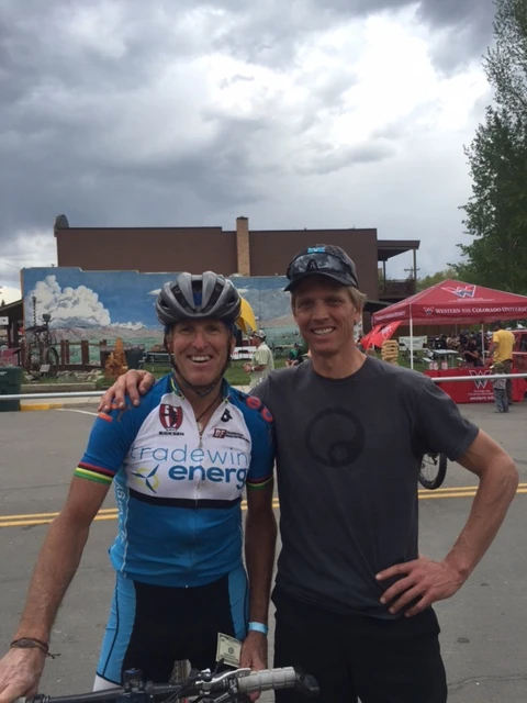 Dave and I after the race yesterday.