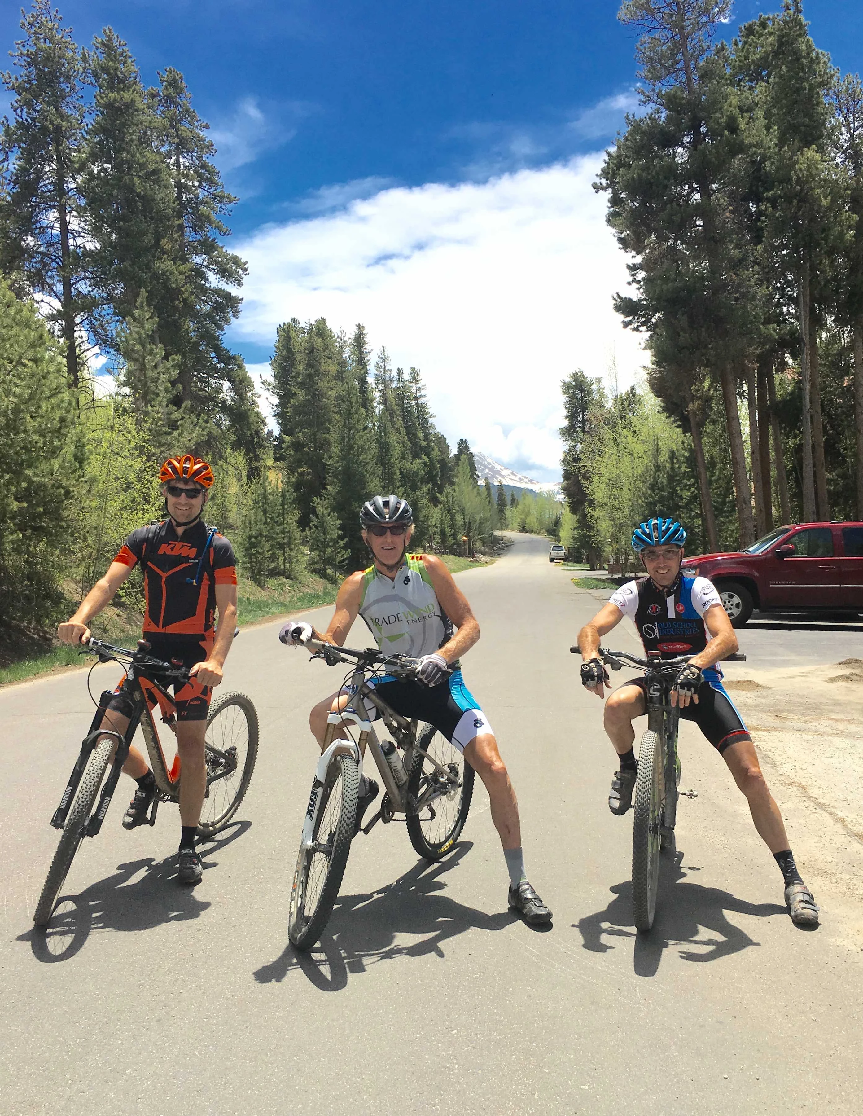 Karl, me and Vincent heading out yesterday afternoon.