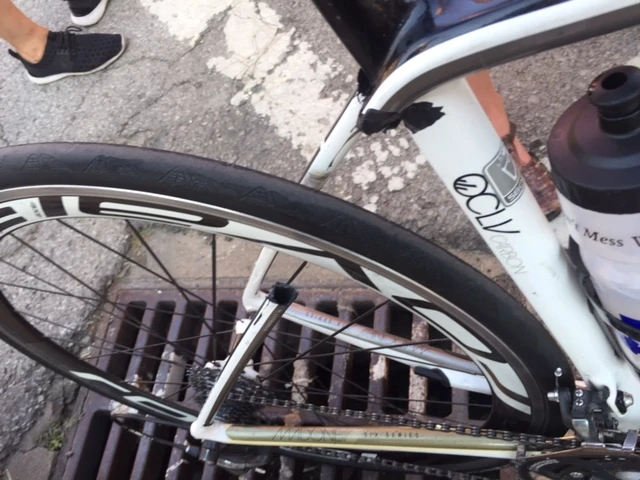 I saw this right after I had picked up my number. Man, carbon.