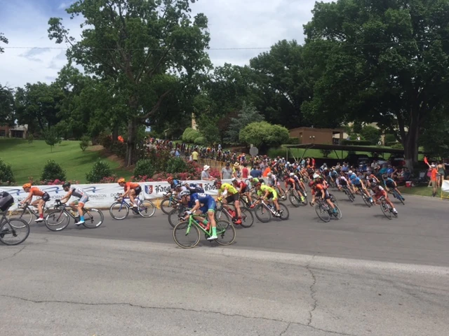 The 1/2 field was huge. The last corner of the race is off-camber, kind of tricky.