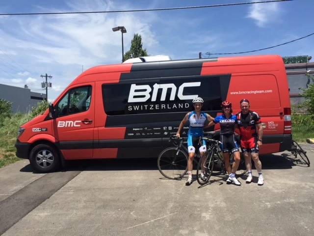 Bill, Catherine and Rich after the ride yesterday.