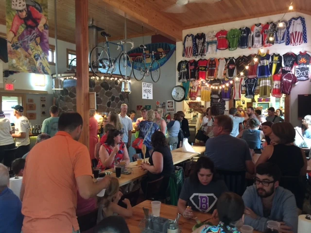 I stopped by the Rivers Eatery but it was swamped.