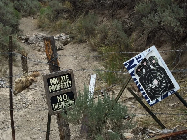 We descended to this, which was sort of spooky. Yes, that is a deer head to the left.