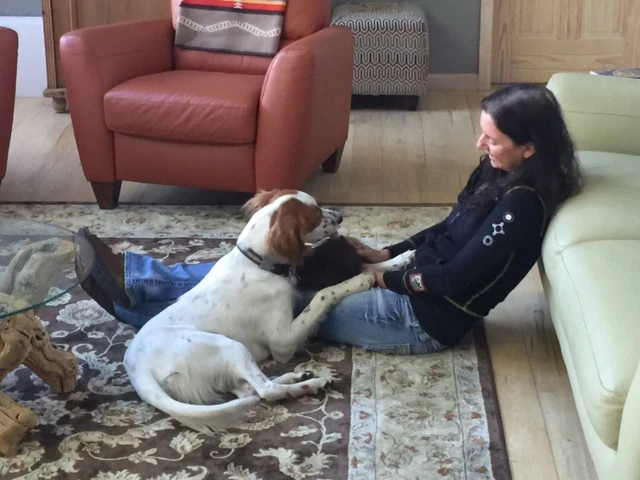 Tucker and Trudi this morning. 