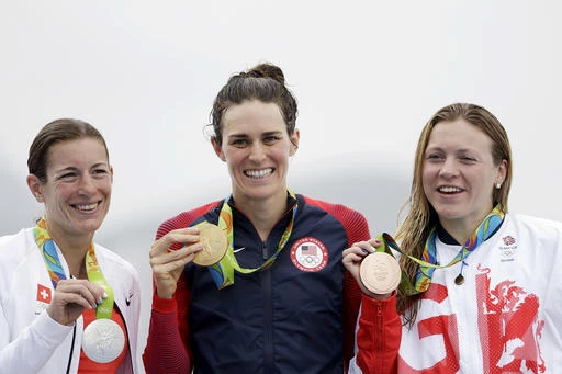 Gold medalist Gwen Jorgensen.