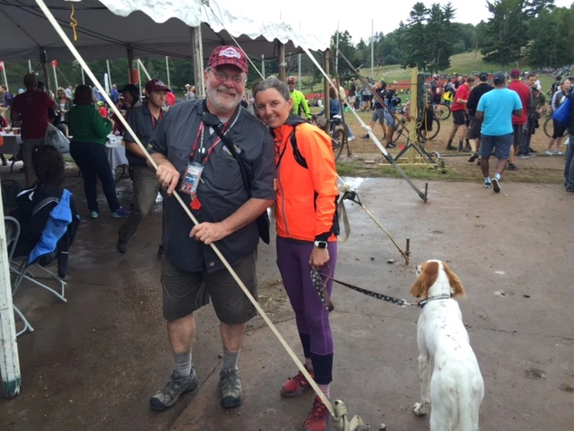 Trudi, Tucker and Gary after the race.