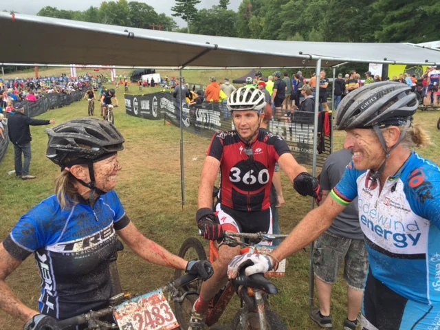 Keith Walberg rolled in right after Catherine and I. He had a great race.