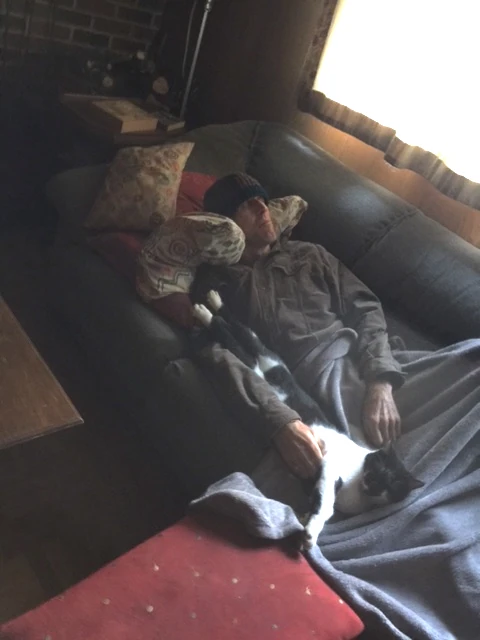 I&rsquo;m pretty much horizontal as much as I can be all day. It really doesn&rsquo;t help out much with sleep, but seems to keep my neck from aching constantly.