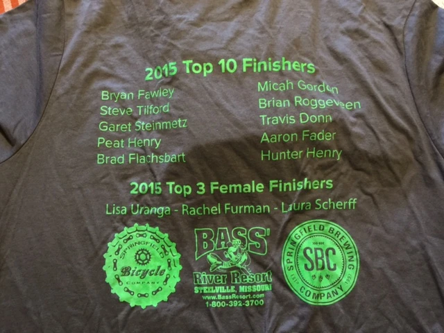 The guys at the BT Epic gave some of my local guys at t-shirt from last weekend. I missed doing that race. It is a super event. Next year.