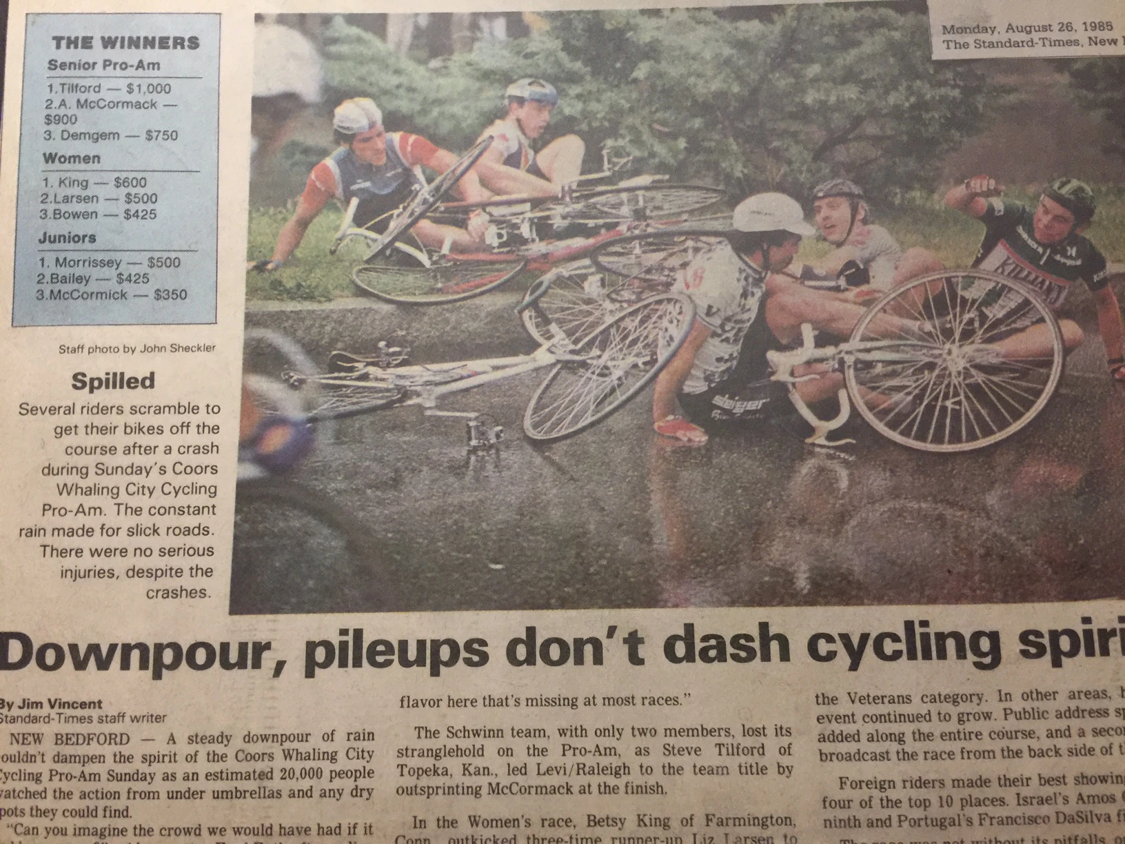 I obviously wasn&rsquo;t the only rider that fell that day.