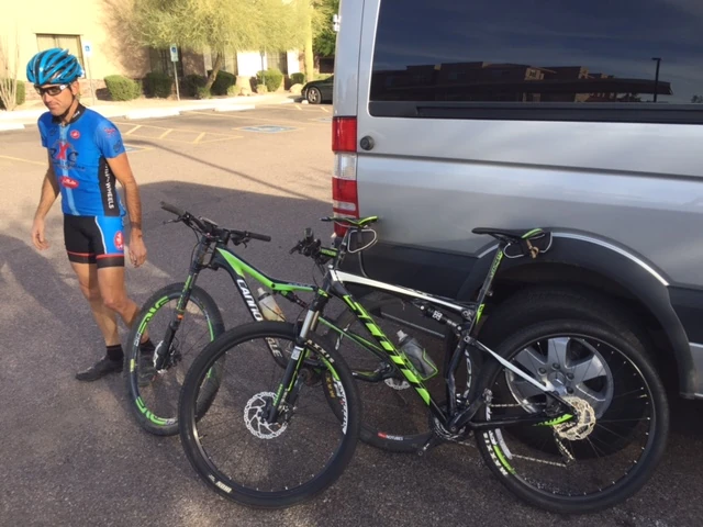 Vicnet and my borrowed bike.