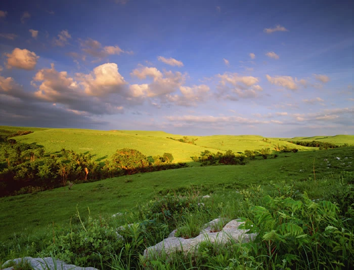 Flint Hills in the summer.