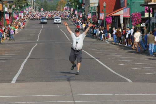 Gary Crandell, aka Fat Man, might be planning on running the race ahead of the field.