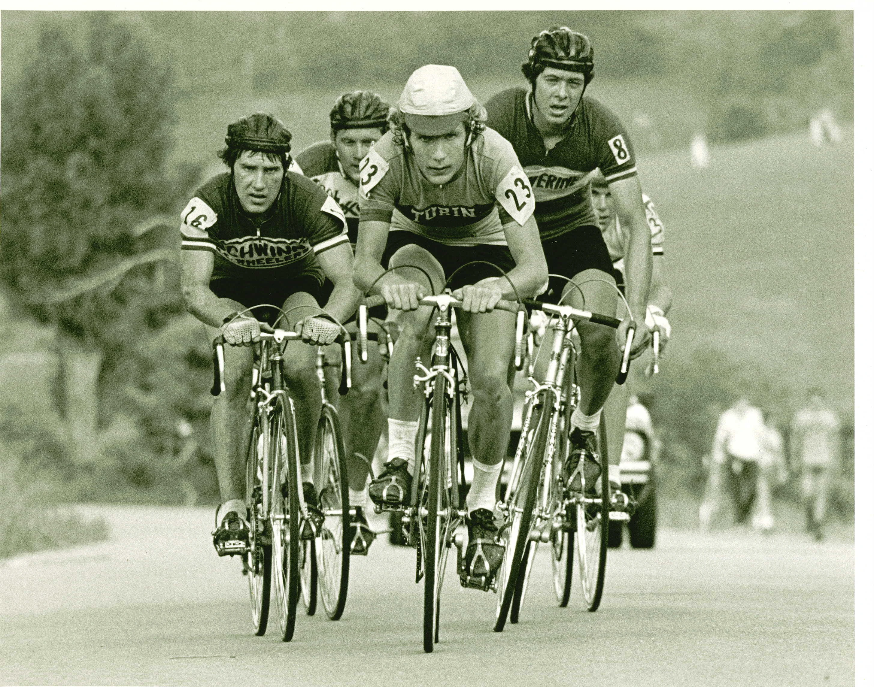 This is a picture of the winning break from the &lsquo;76 Road Nationals. I sent the photo to Wayne Stetina, Tom Schuler and Steve Jennings and got a tid bit of a story from each of them. It is amazing how vivid memories are when they are of something from the past, but early experiences.