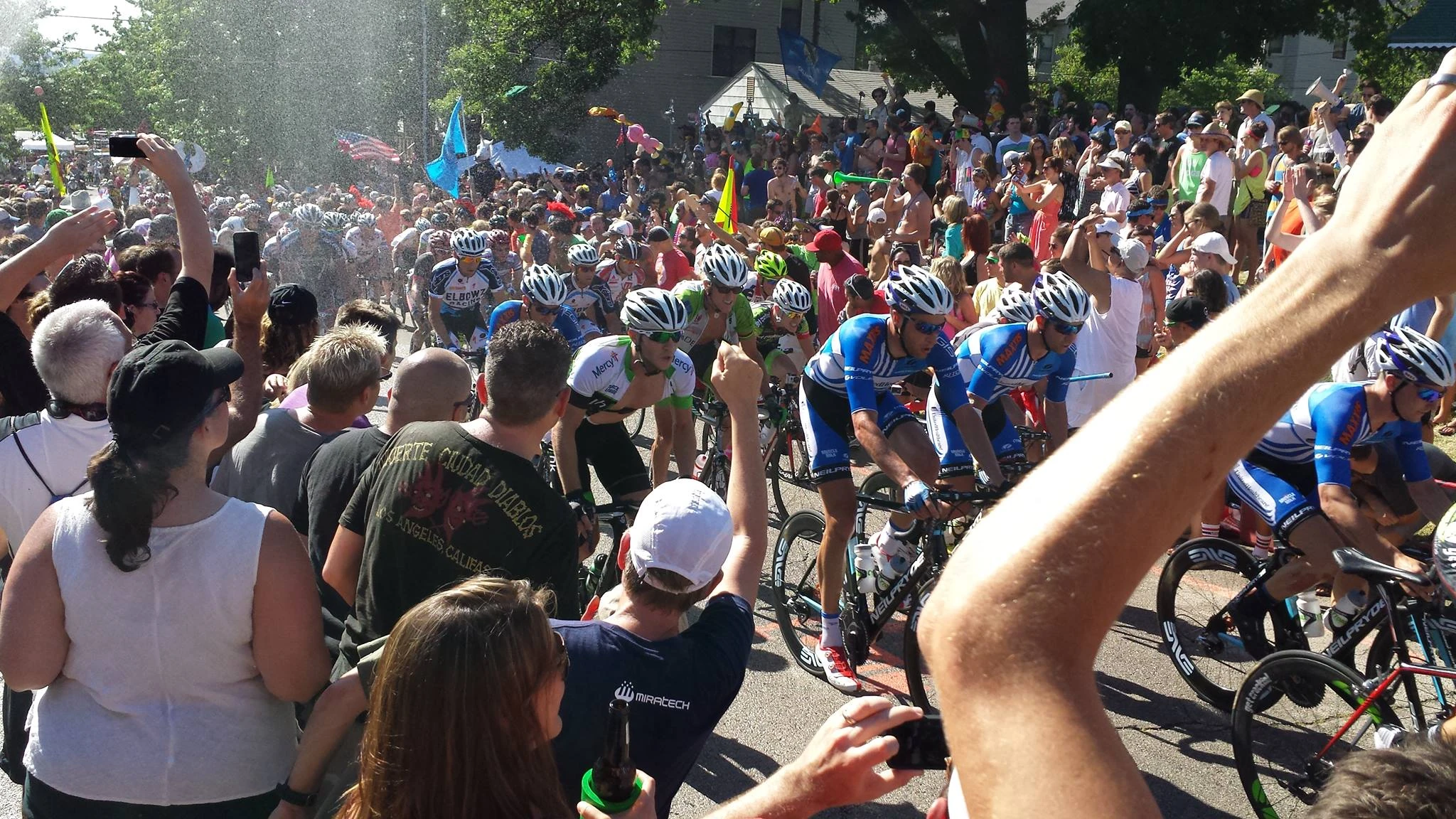 I’m in the middle there behind the United Healthcare mass.