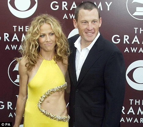 Lance and Sheryl at the Grammys.
