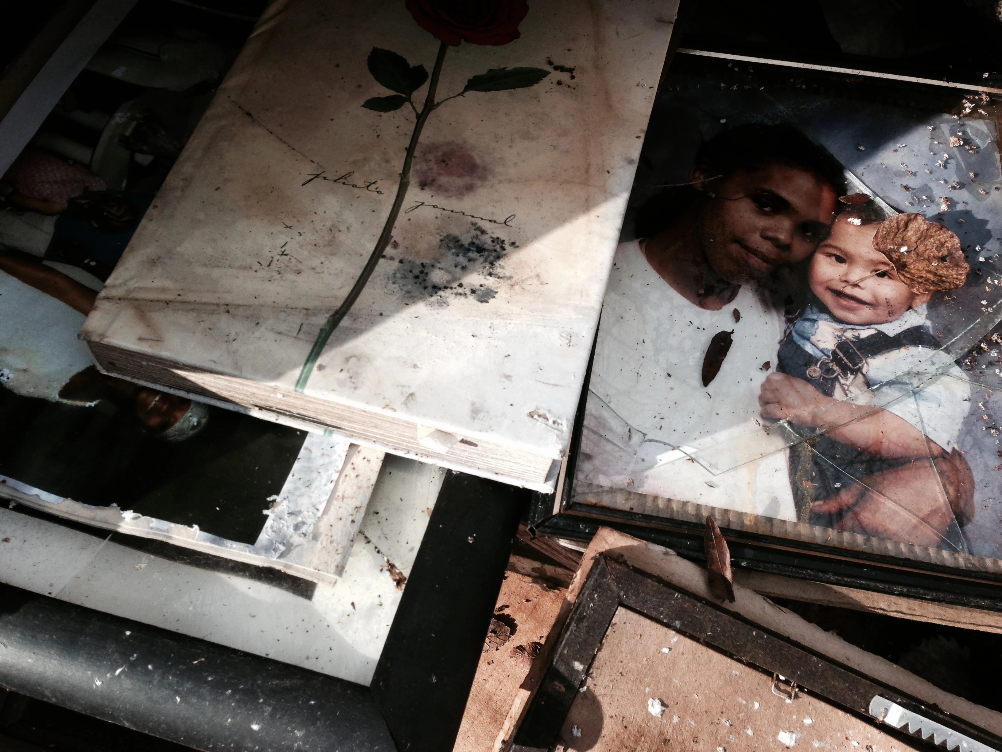 Some family photo albums. It is so sad really.