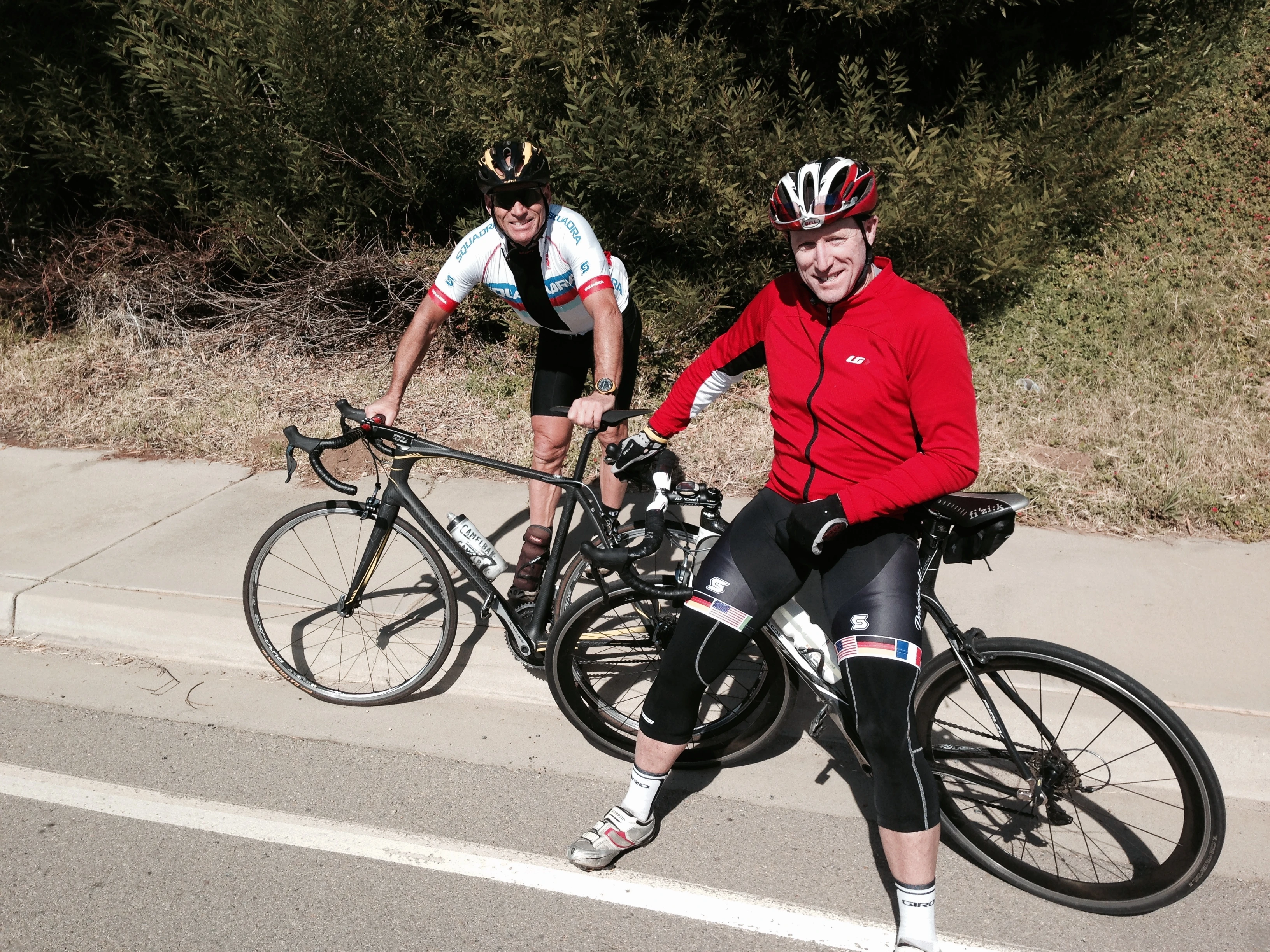  I ran into Sue and Don&rsquo;s friends, Corky and Lucas out on Lilac, by Vista. They were on a good ride too, but already heading back.