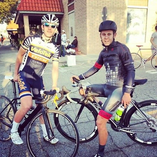 Ian and Jospeh before the start.